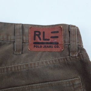 RL Ralph Lauren Jean's 40 x 32 Wide Leg Brown Corduroy Pants
